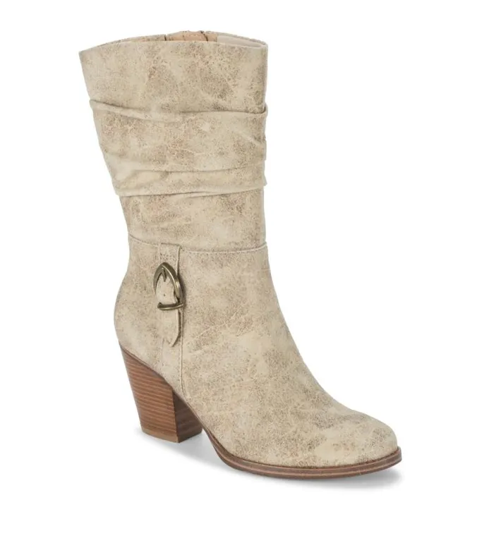 Women Baretraps Knee High Boots Cheyenne Mid Calf Boot Cream