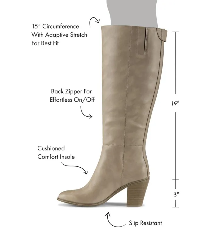 Women Baretraps Knee High Boots Kiara Tall Boot Light Mushroom Women Baretraps Knee High Boots Kiara Tall Boot Light Mushroom
