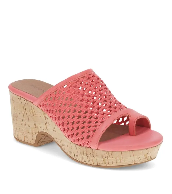 Women Baretraps Slides and Slip On Sandals Bethie Wedge Sandal Coral Cove