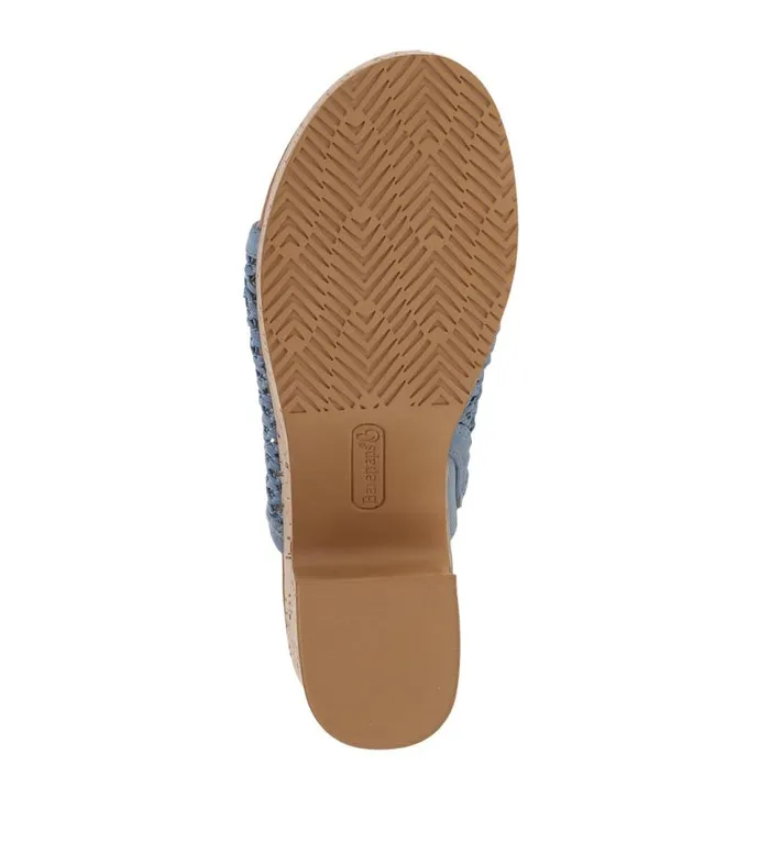 Women Baretraps Slides and Slip On Sandals Michaela Block Heel Sandal Island Blue Women Baretraps Slides and Slip On Sandals Michaela Block Heel Sandal Island Blue