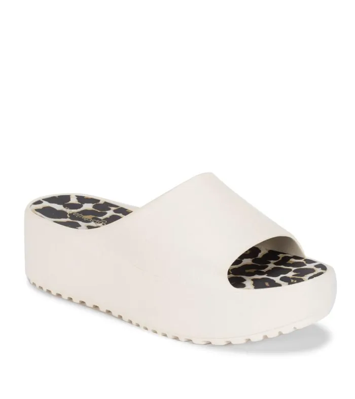 Women Baretraps Slides and Slip On Sandals Parvati Platform Sandal Cream