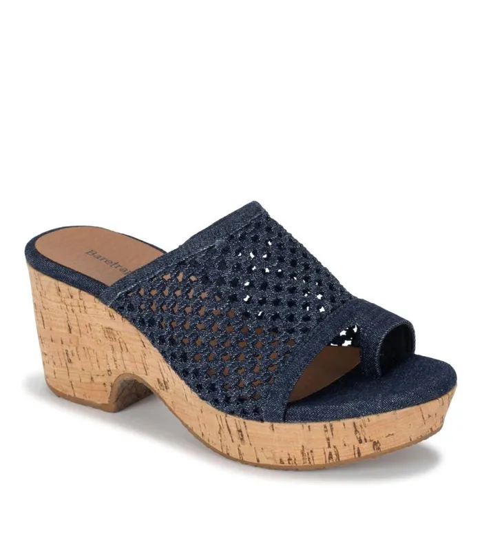 Women Baretraps Wedge Sandals Bethie Wedge Sandal Dark Denim
