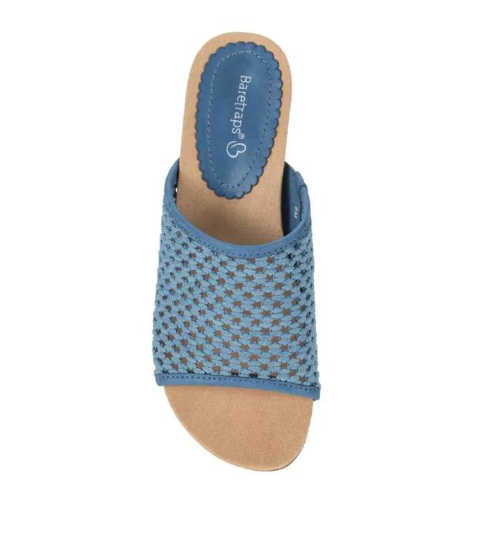 Women Baretraps Wedge Sandals Flossey Wedge Slide Sandal Light Blue Women Baretraps Wedge Sandals Flossey Wedge Slide Sandal Light Blue