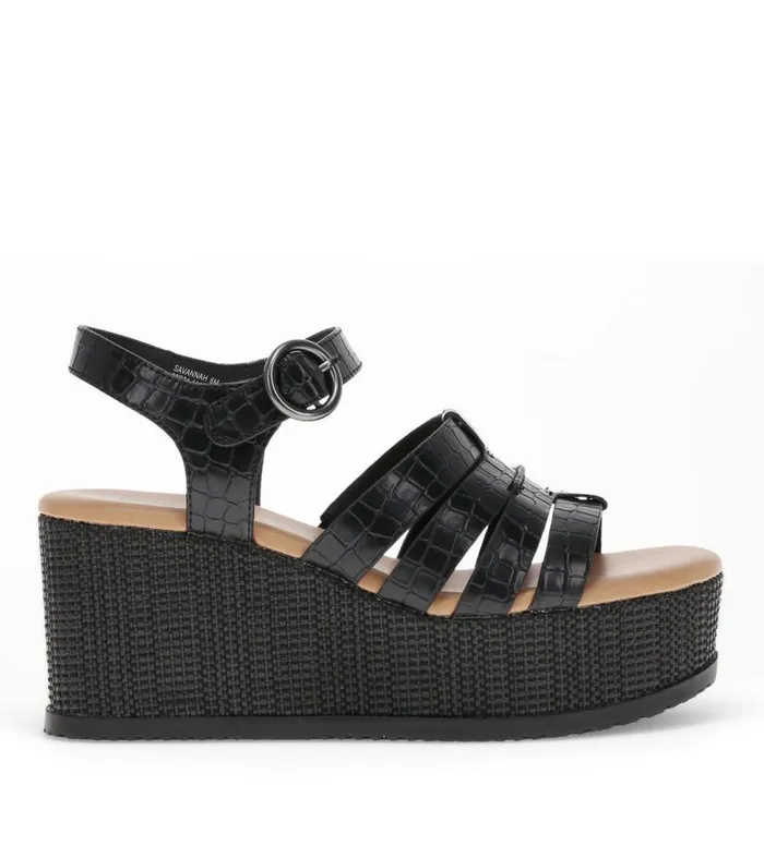 Women Baretraps Wedge Sandals Savannah Wedge Sandal Black Women Baretraps Wedge Sandals Savannah Wedge Sandal Black