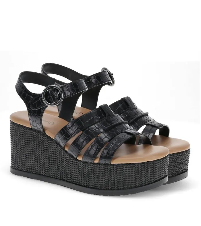 Women Baretraps Wedge Sandals Savannah Wedge Sandal Black Women Baretraps Wedge Sandals Savannah Wedge Sandal Black