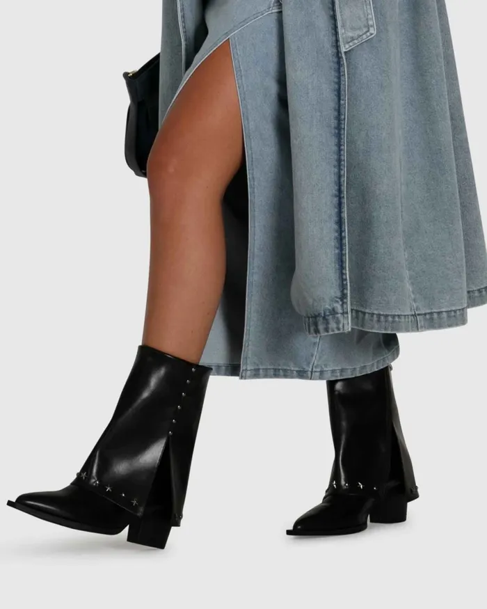Women Belle and Bloom Forever Young Western Boot 8211 Black Shoes