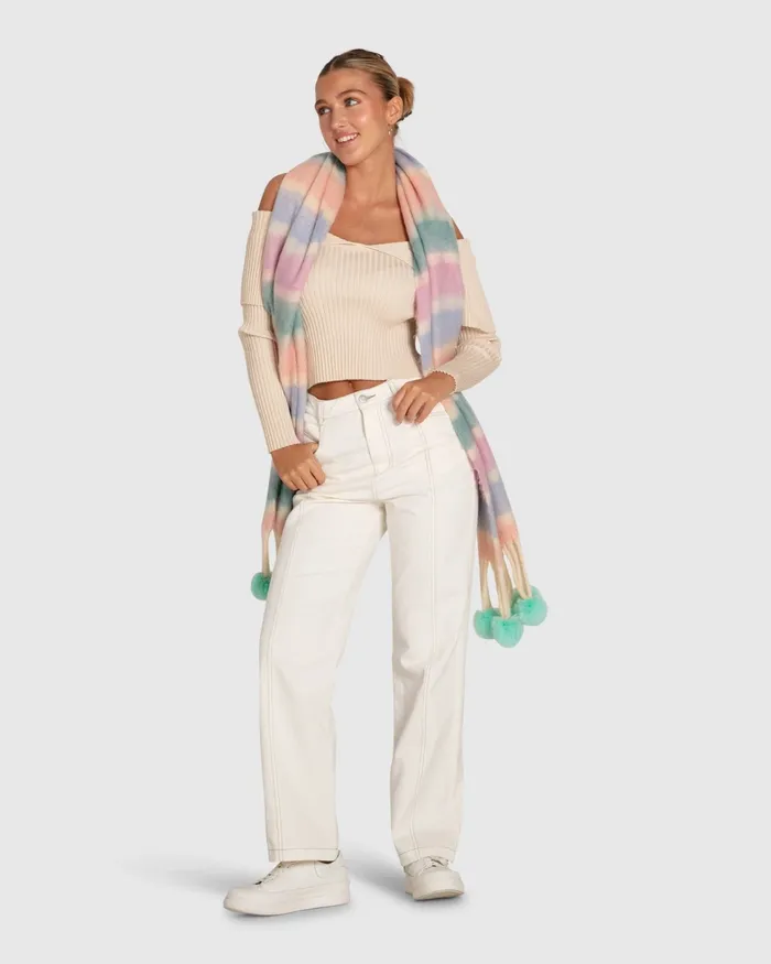 Women Belle and Bloom More Than Words Collared Knit Top 8211 Cream Knitwear