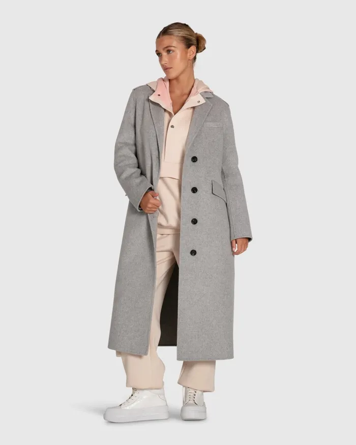 Women Belle and Bloom Tainted Love Longline Coat 8211 Grey Marle Coats and Jackets Women Belle and Bloom Tainted Love Longline Coat 8211 Grey Marle Coats and Jackets