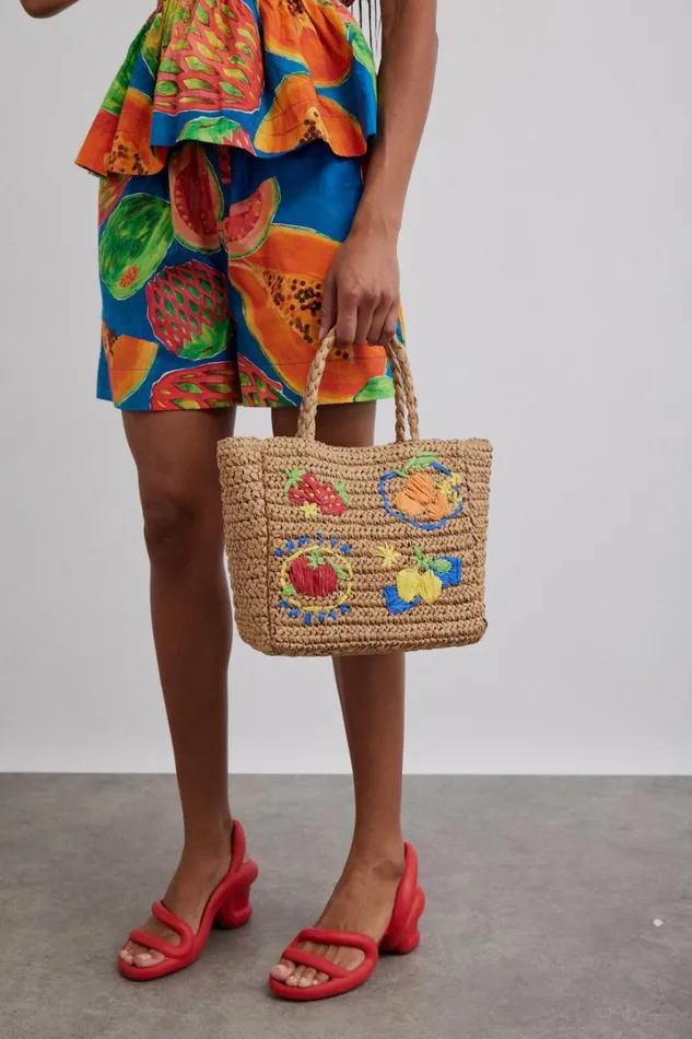 Women Bottoms Damson Madder Pull On Shorts 8211 Papaya Print