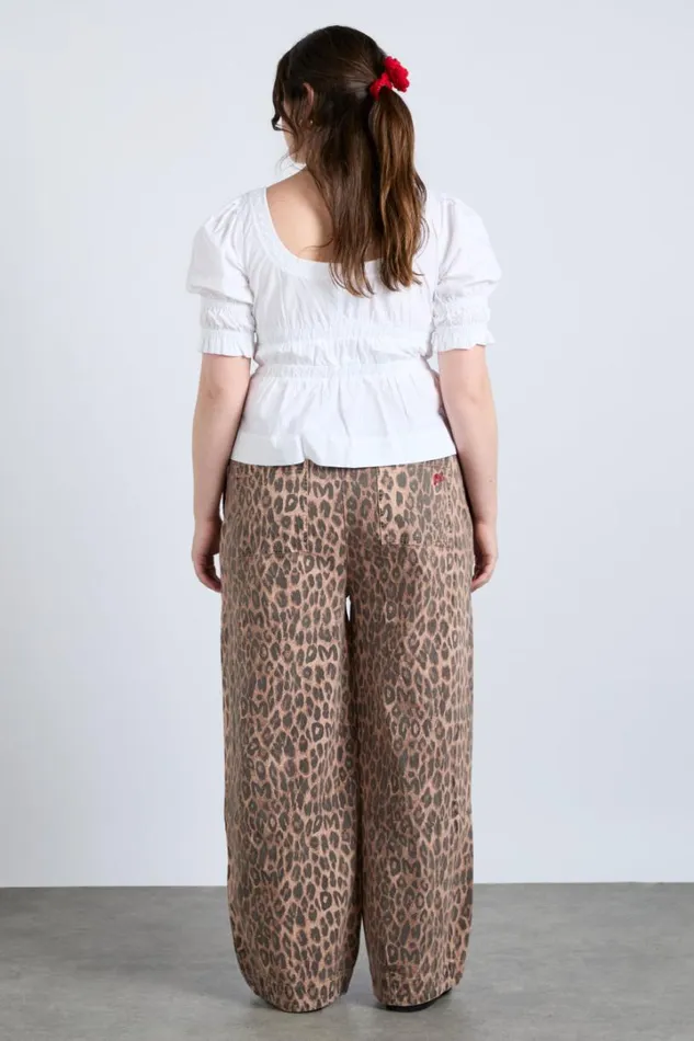 Women Bottoms Damson Madder Rafe Pant 8211 Leopard Print