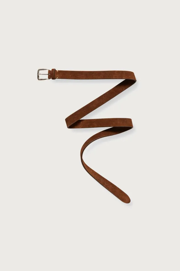 Women BUDAPESTW 8211 Suede Belt 8211 Tabacco Massimo Alba Belts