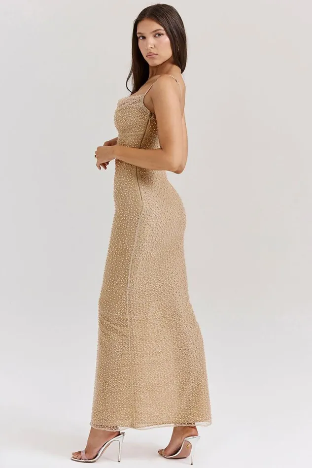 Women Calla Seapearl Embellished Maxi Dress House Of CB Dresses