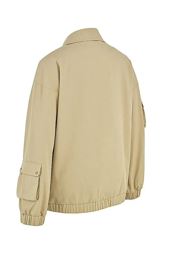 Women Cami Taupe Oversized Track Jacket House Of CB Outerwear Women Cami Taupe Oversized Track Jacket House Of CB Outerwear