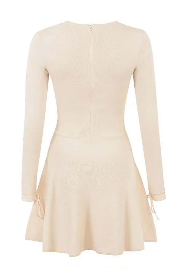 Women Caprice Cream Dainty Knit Mini Dress House Of CB Dresses