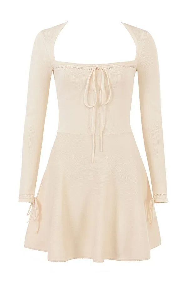 Women Caprice Cream Dainty Knit Mini Dress House Of CB Dresses