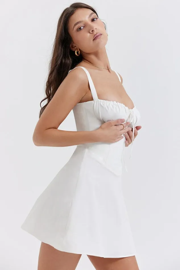 Women Carlotta White Corset Mini Dress House Of CB Dresses