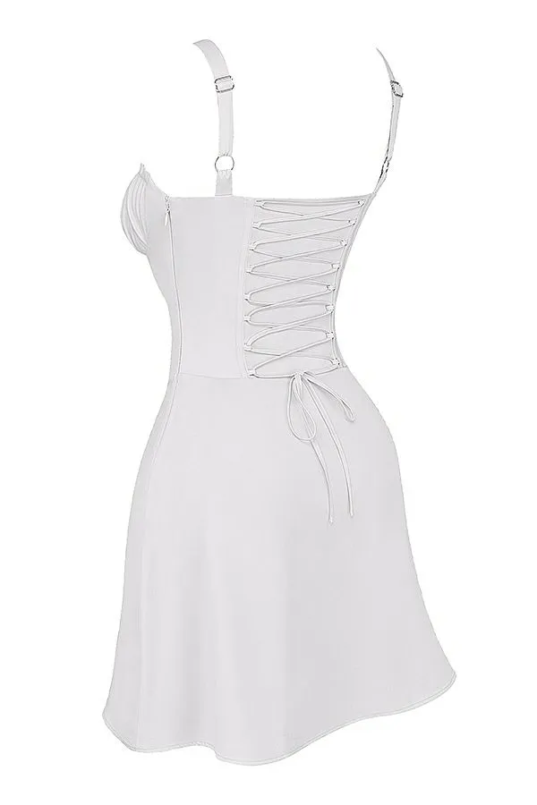 Women Carlotta White Corset Mini Dress House Of CB Dresses