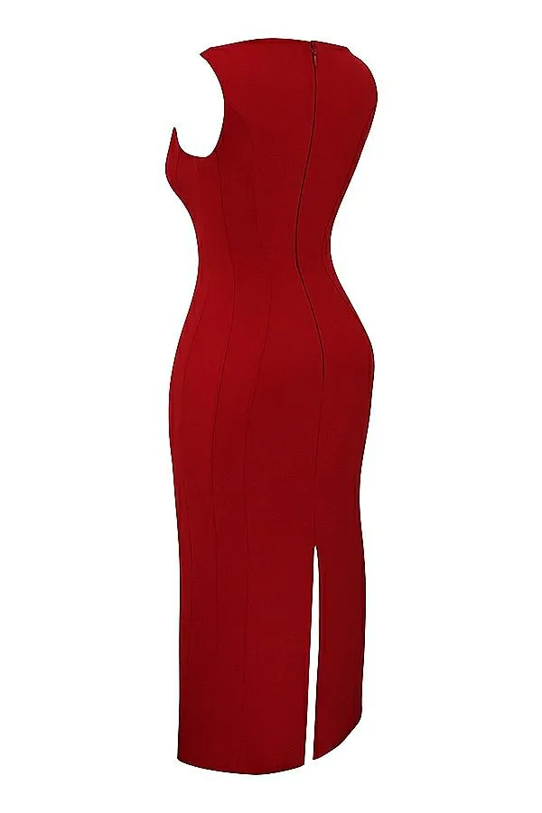 Women Cece Red Rose Plunge Maxi Dress House Of CB Dresses Women Cece Red Rose Plunge Maxi Dress House Of CB Dresses