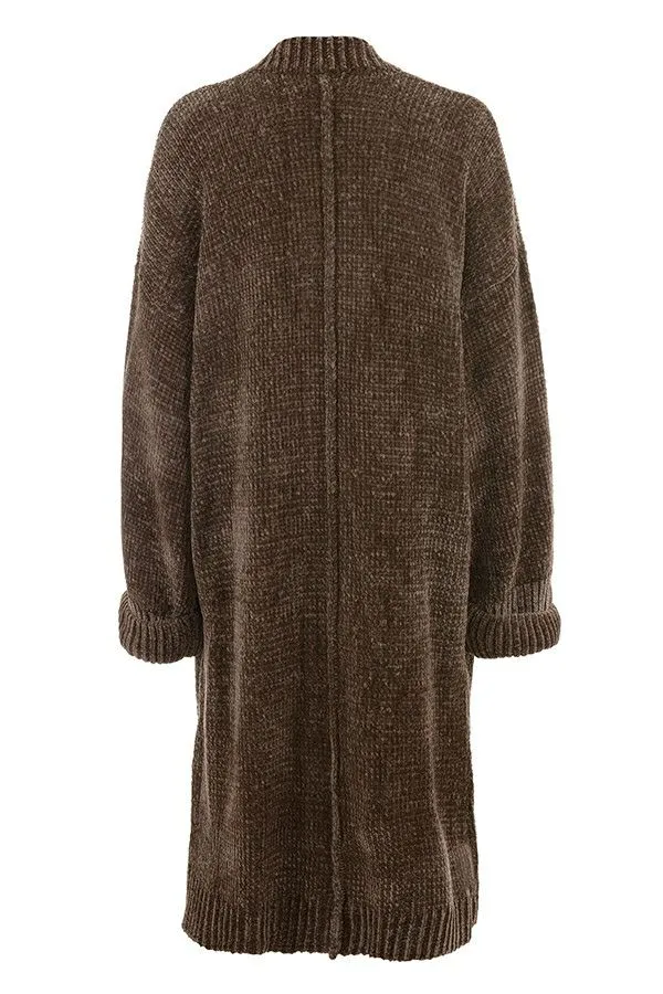 Women Celine Chocolate Chenille Slouchy Cardigan House Of CB Outerwear Women Celine Chocolate Chenille Slouchy Cardigan House Of CB Outerwear