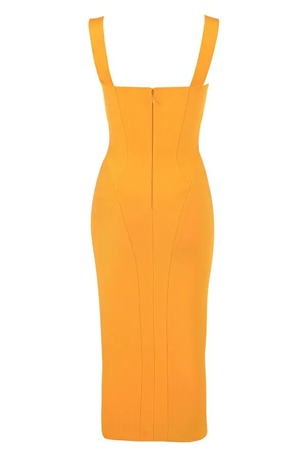 Women Charlene Tangerine Bandage Midi Dress House Of CB Dresses Women Charlene Tangerine Bandage Midi Dress House Of CB Dresses