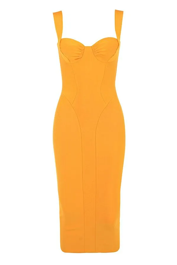 Women Charlene Tangerine Bandage Midi Dress House Of CB Dresses Women Charlene Tangerine Bandage Midi Dress House Of CB Dresses