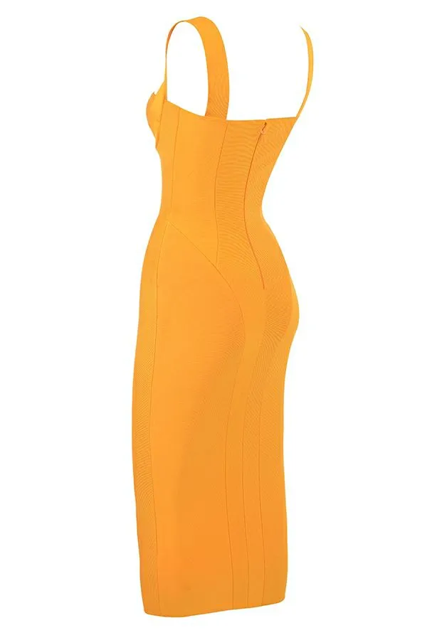 Women Charlene Tangerine Bandage Midi Dress House Of CB Dresses Women Charlene Tangerine Bandage Midi Dress House Of CB Dresses
