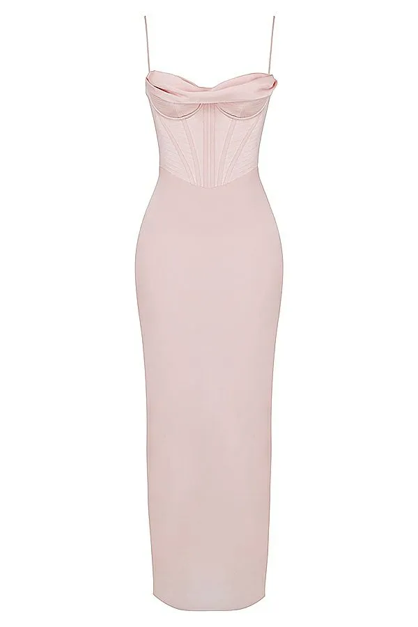 Women Charmaine Blush Pink Corset Maxi Dress House Of CB Dresses Women Charmaine Blush Pink Corset Maxi Dress House Of CB Dresses