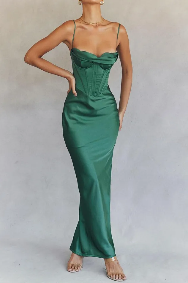 Women Charmaine Forest Corset Maxi Dress House Of CB Dresses Women Charmaine Forest Corset Maxi Dress House Of CB Dresses