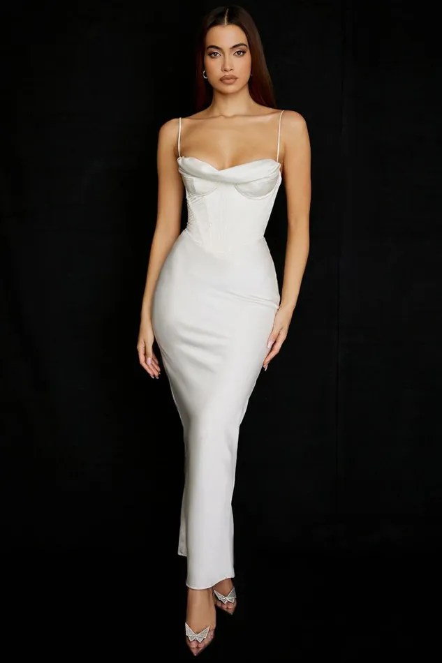 Women Charmaine Ivory Corset Maxi Dress House Of CB Dresses