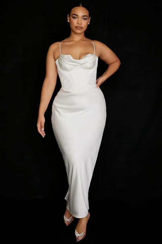 Women Charmaine Ivory Corset Maxi Dress House Of CB Dresses Women Charmaine Ivory Corset Maxi Dress House Of CB Dresses