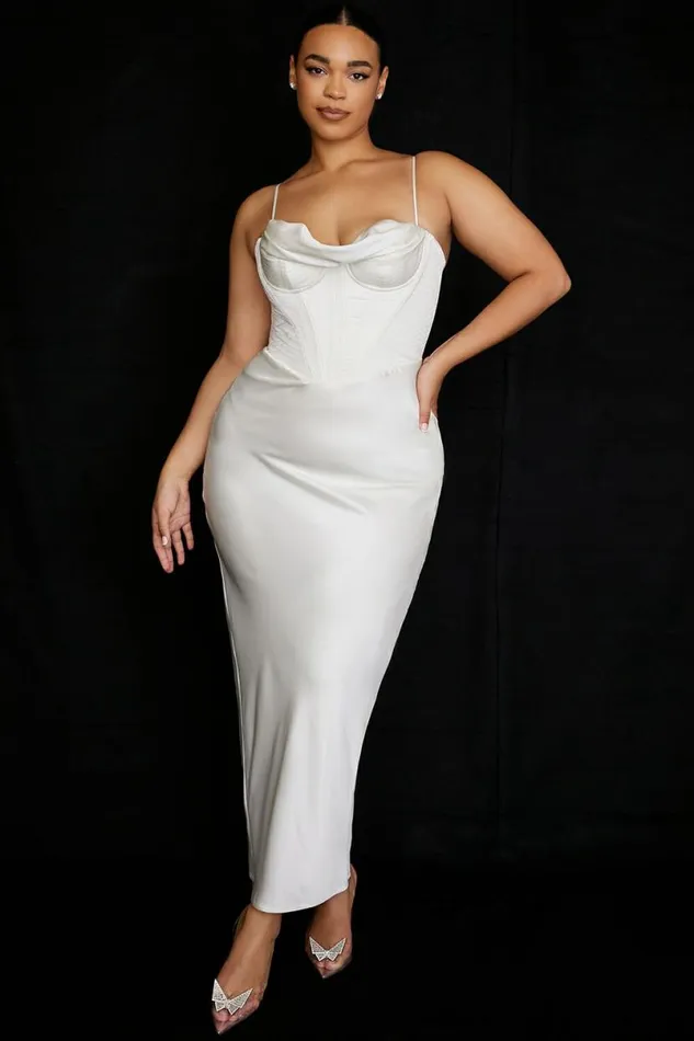 Women Charmaine Ivory Corset Maxi Dress House Of CB Dresses Women Charmaine Ivory Corset Maxi Dress House Of CB Dresses