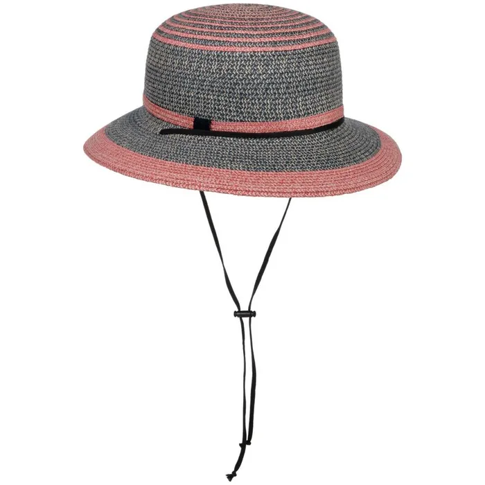 Women Cilly Sun Hat With Chin Strap Bluered Mayser Floppy Hats