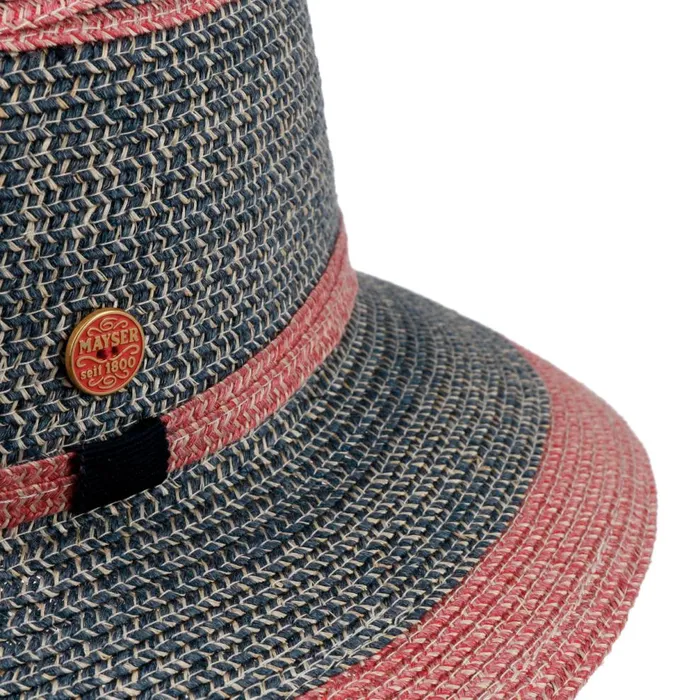 Women Cilly Sun Hat With Chin Strap Bluered Mayser Floppy Hats Women Cilly Sun Hat With Chin Strap Bluered Mayser Floppy Hats