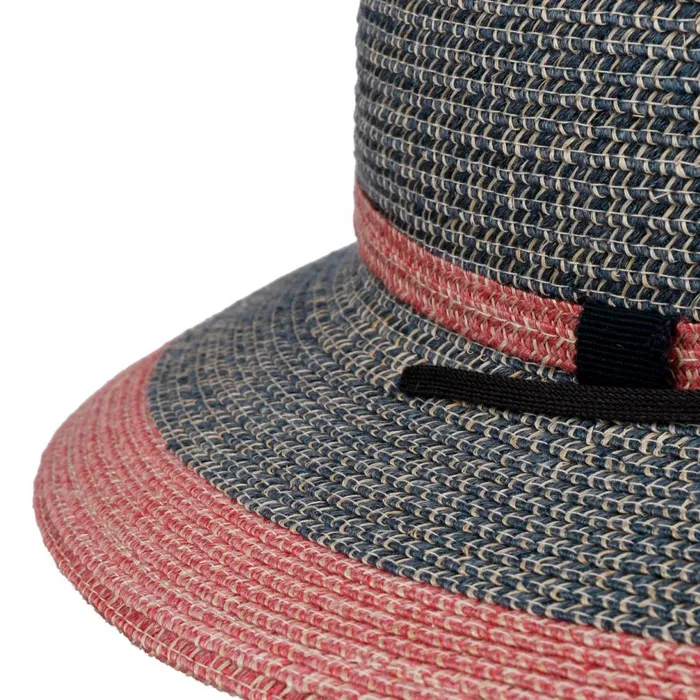 Women Cilly Sun Hat With Chin Strap Bluered Mayser Floppy Hats Women Cilly Sun Hat With Chin Strap Bluered Mayser Floppy Hats