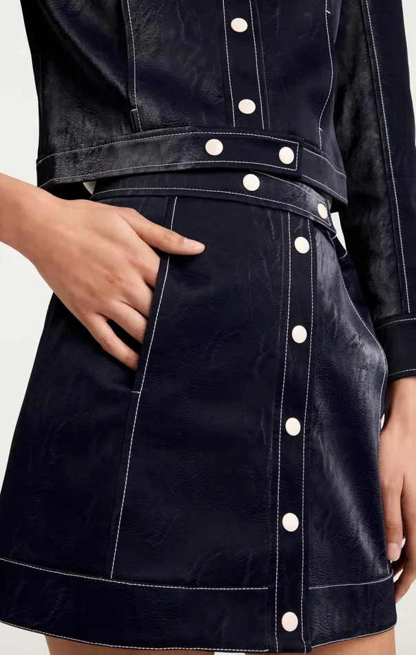Women Cinq Sept Bottoms Ciara Skirt Navywhite
