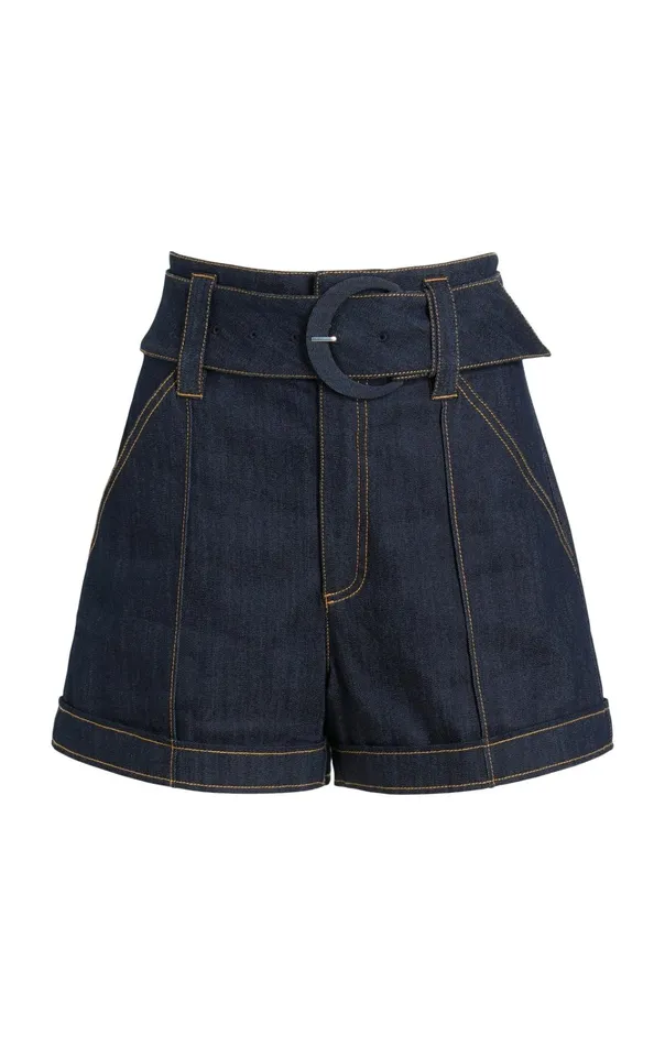 Women Cinq Sept Bottoms Denim Aldi Short Indigo