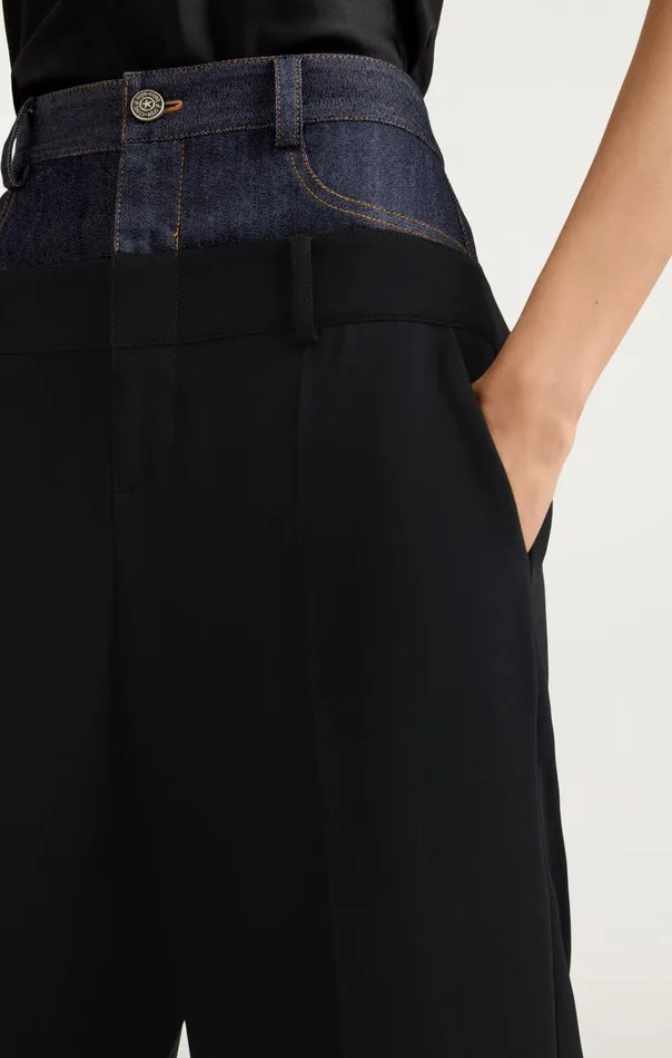 Women Cinq Sept Bottoms Dionne Pant Blackindigo