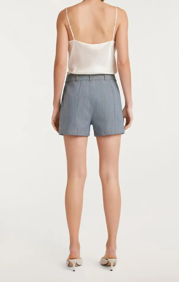 Women Cinq Sept Bottoms Dorothea Short Light Indigo