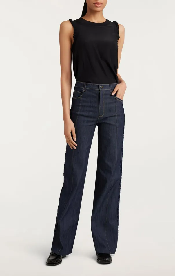 Women Cinq Sept Bottoms Francine Pant Indigo