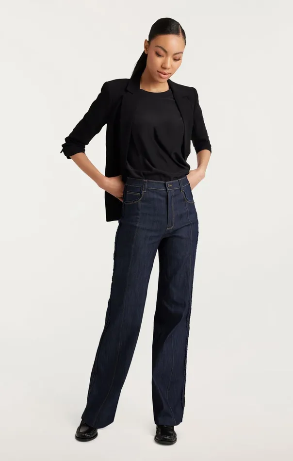 Women Cinq Sept Bottoms Francine Pant Indigo