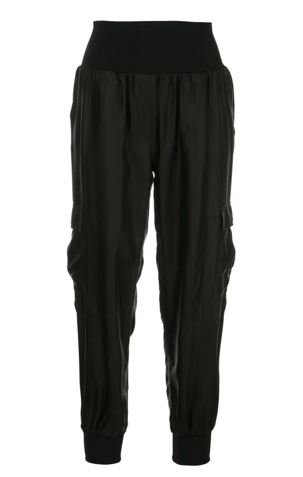 Women Cinq Sept Bottoms GILES PANT In Black Cupro Black