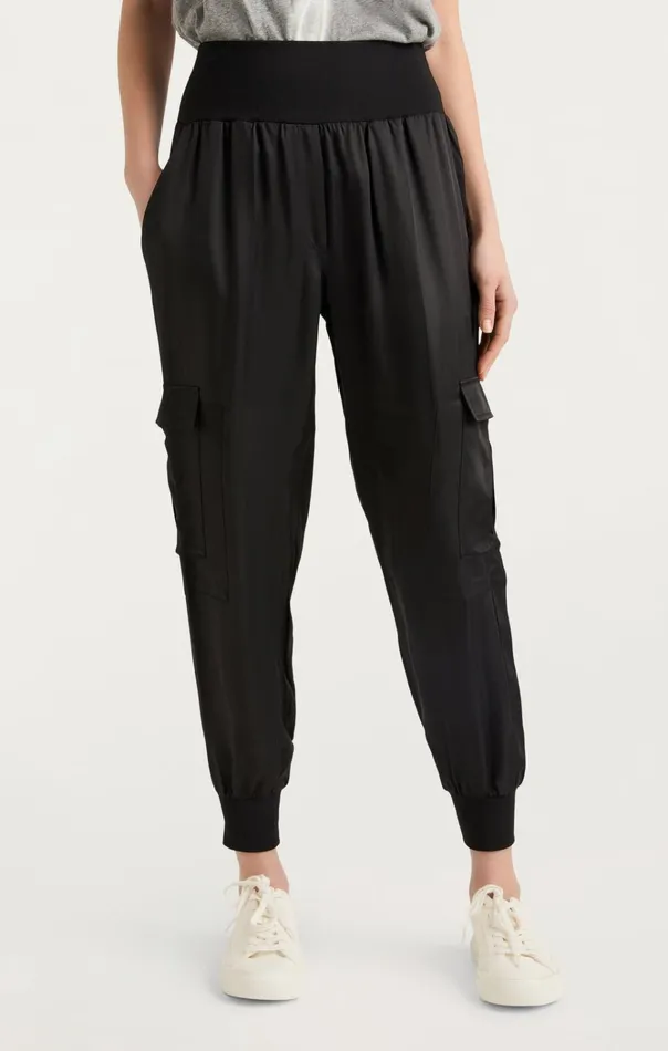 Women Cinq Sept Bottoms GILES PANT In Black Cupro Black