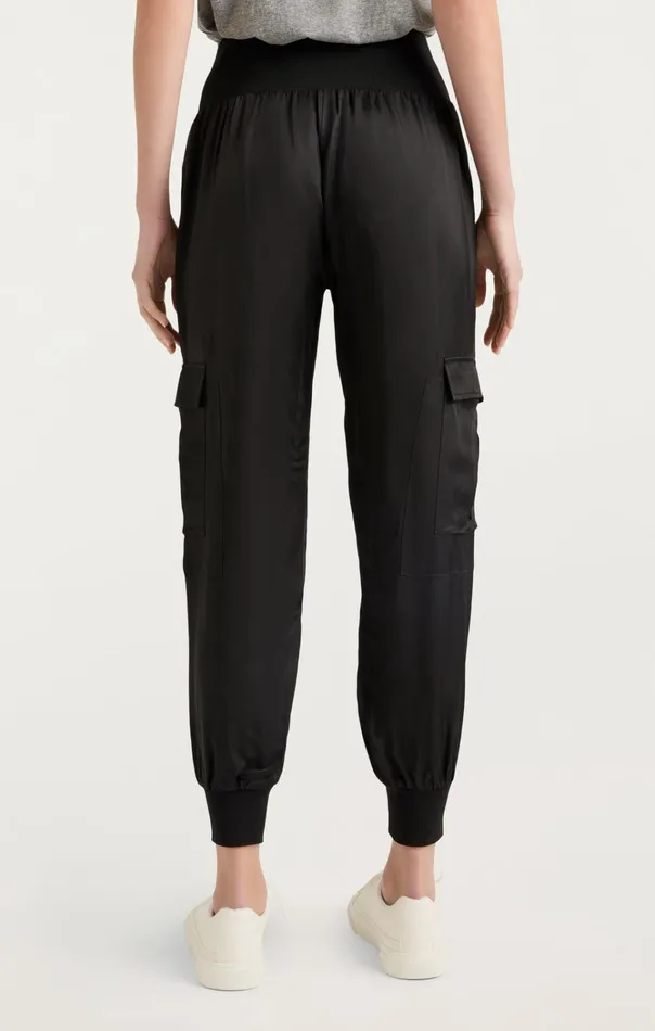 Women Cinq Sept Bottoms GILES PANT In Black Cupro Black