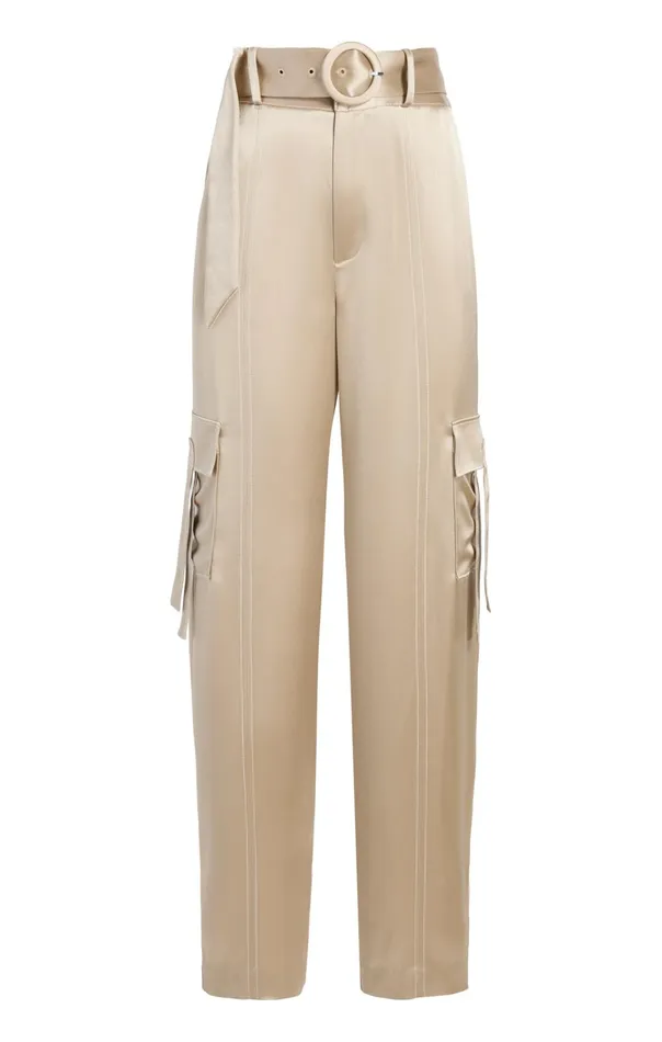 Women Cinq Sept Bottoms Jenson Pant Khakiivory