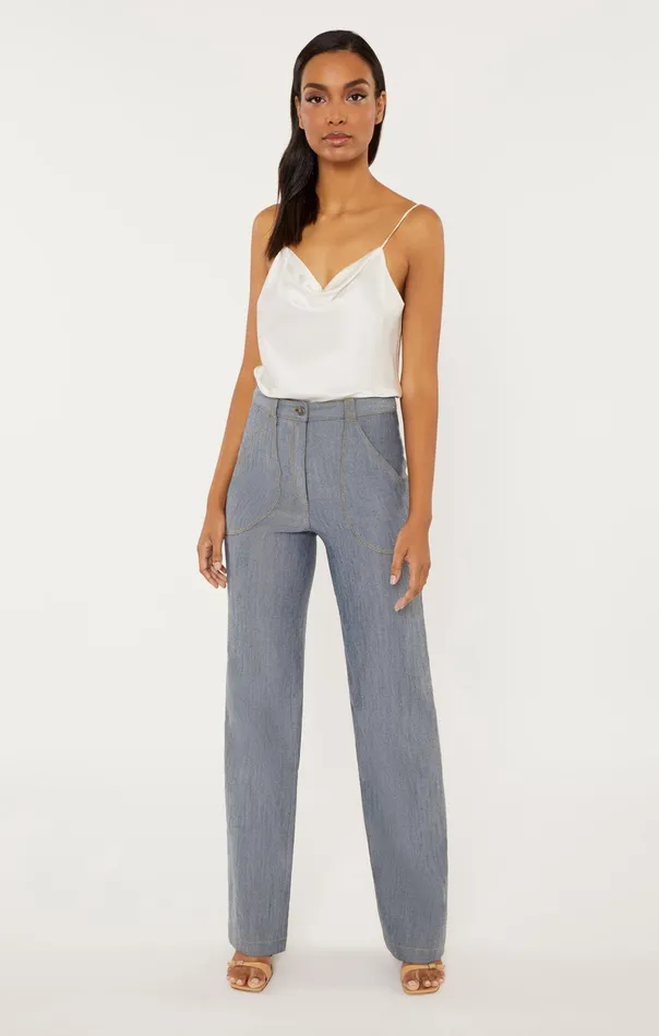 Women Cinq Sept Bottoms Paco Pant Indigo