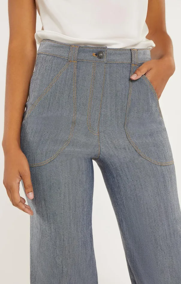 Women Cinq Sept Bottoms Paco Pant Indigo