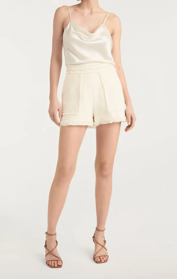 Women Cinq Sept Bottoms Pearl Allen Short Ivory