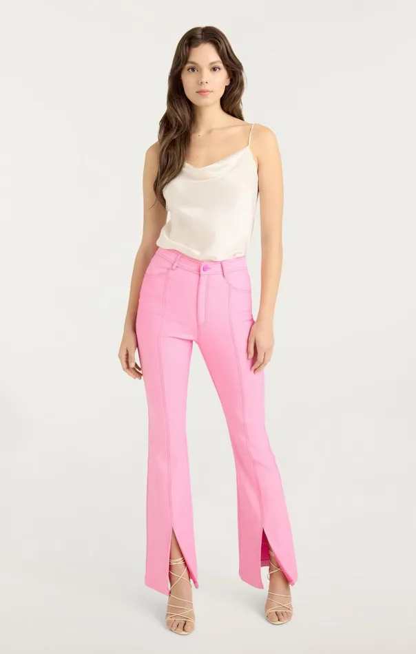 Women Cinq Sept Bottoms Shanis Pant Light Electric Pink