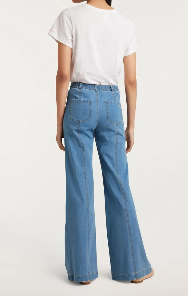 Women Cinq Sept Bottoms Tansy Pant Light Wash