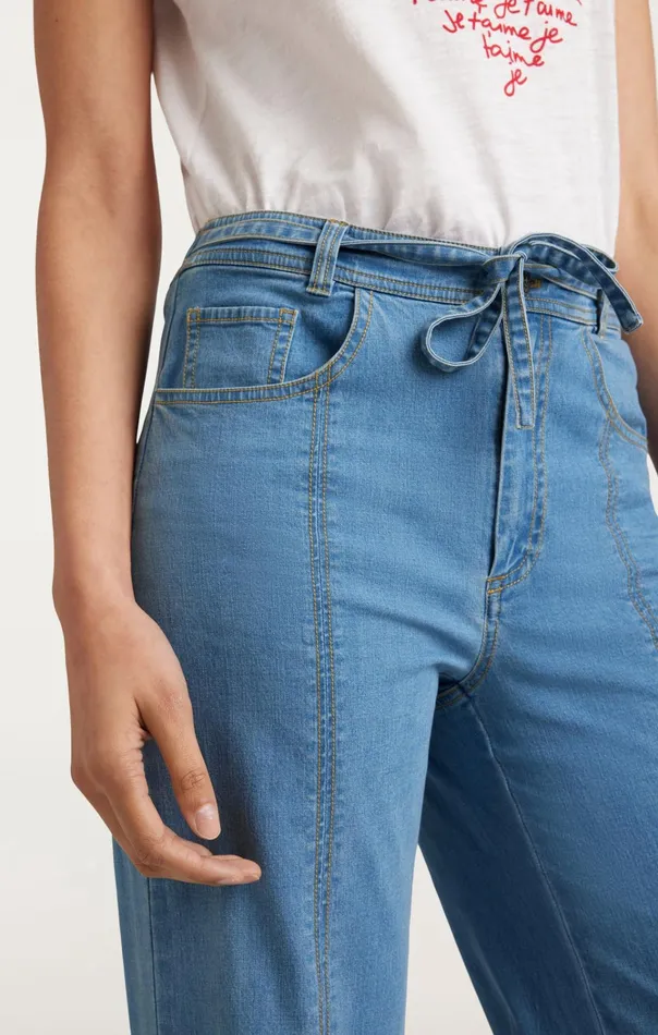 Women Cinq Sept Bottoms Tansy Pant Light Wash